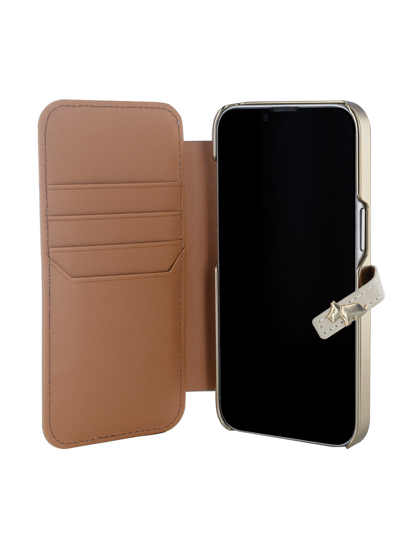 Radley Folio Case for iPhone 12 Pro Clay Brown Pale Gold